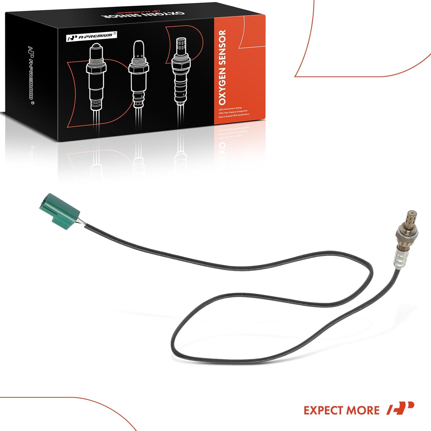 A-Premium Sensor de oxígeno O2 compatible con Infiniti QX4 2001-2003 V6 3.5L y Nissan Pathfinder 2001-2002 V6 3.5L, corriente abajo izquierda,
