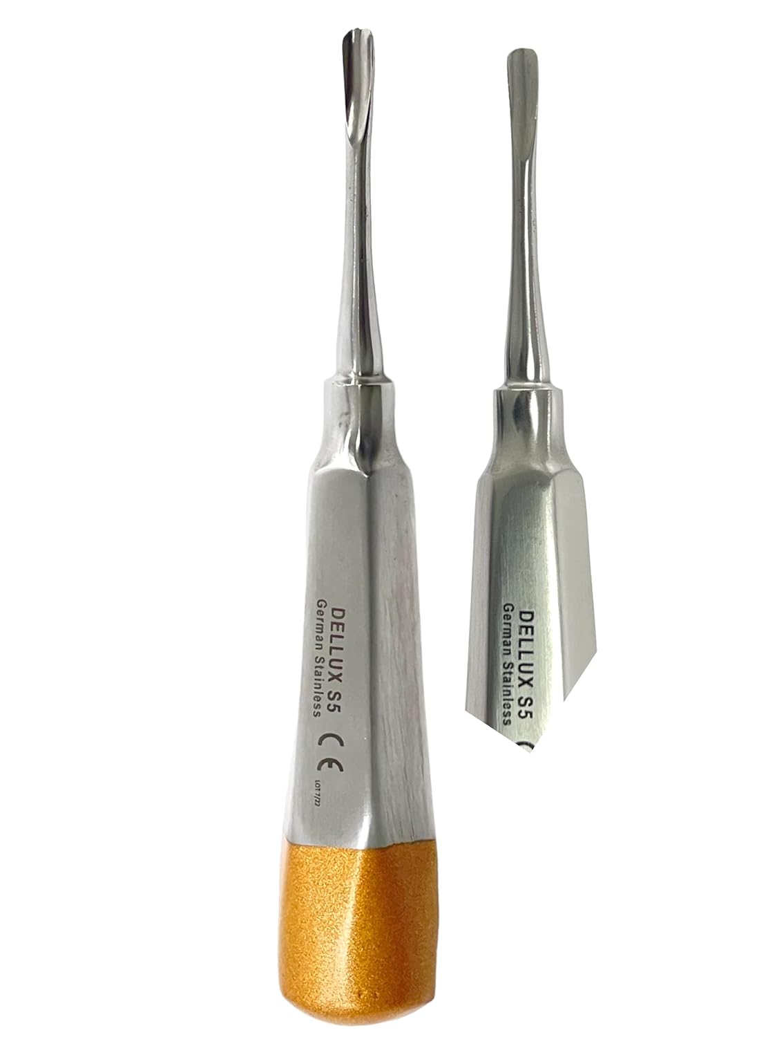 ArtLaB -Elevador dental de lujo elevador de raíces dentales rectas, punta curvada, periodótomo, elevador de luxación de raíz apical, extracción de
