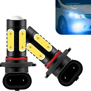 Flygun Paquete de 2 luces LED para automóvil, 9006 bombillas antiniebla superbrillantes, kit de conversión de luces LED, universal para la mayoría Flygun Paquete de 2 luces LED para automóvil, 9006 bombillas antiniebla superbrillantes, kit de conversión de luces LED, universal para la mayoría