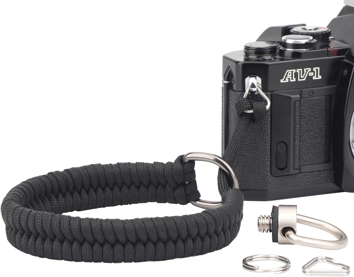 Correa de muñeca de paracaídas para cámaras DSLR, con tornillo de liberación rápida para Insta360 X3, cámaras de acción, palos de selfie (13.8