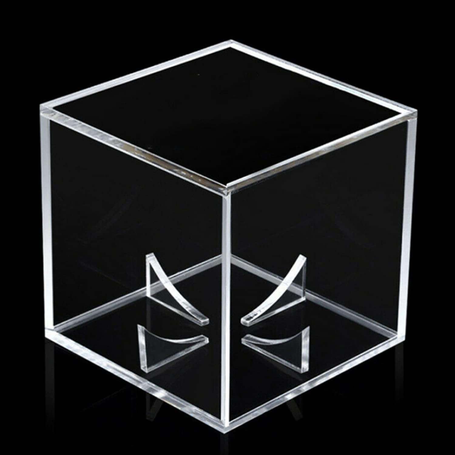 Paquete de 2 vitrinas de béisbol  Soporte acrílico con protección UV para exhibición, vitrina transparente, caja de béisbol, escaparate de