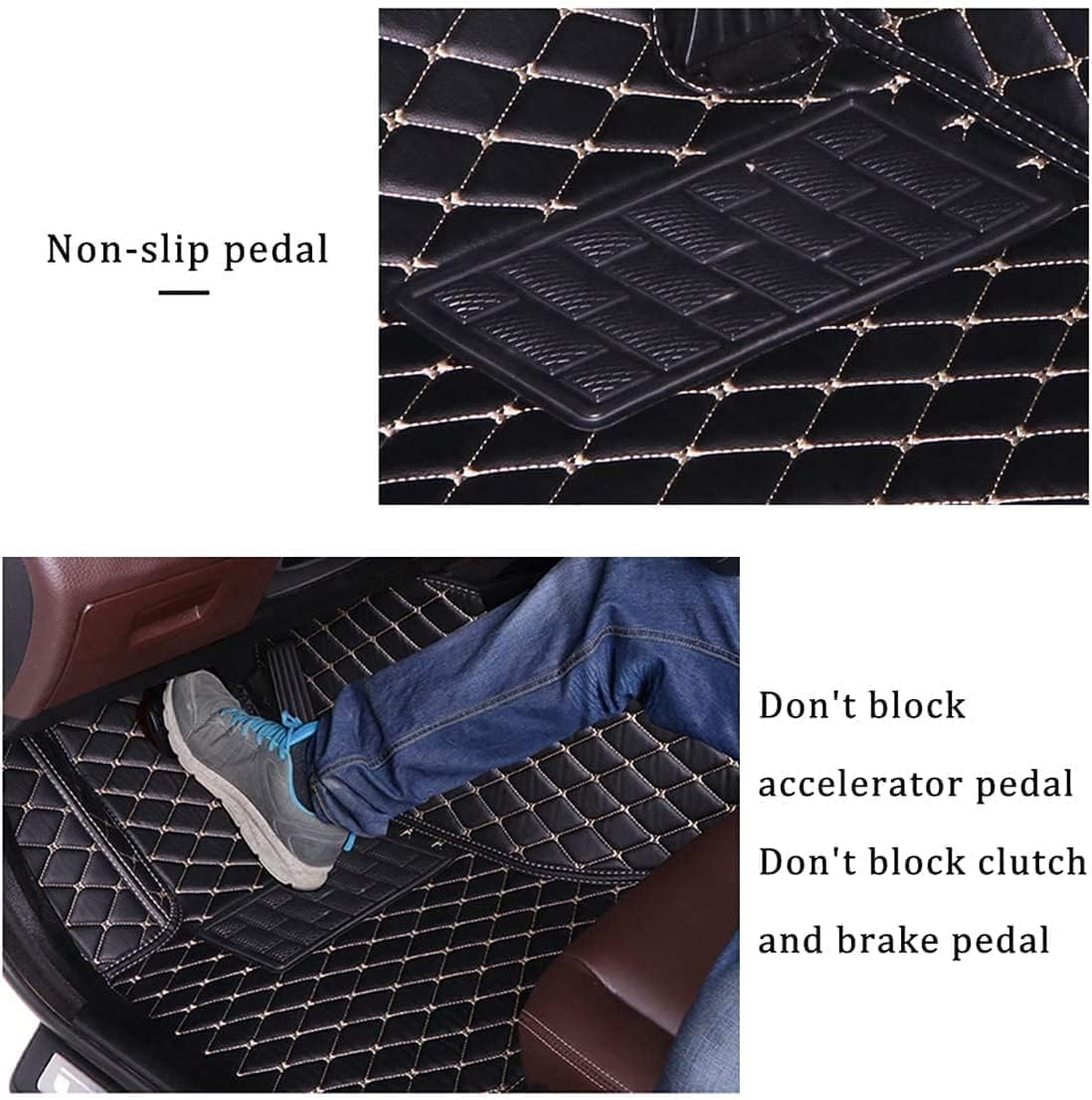 Alfombrillas personalizadas para el piso del automóvil para el 96 % de los modelos de automóviles de lujo, impermeables, antideslizantes, cobertura