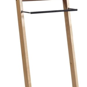 Proman Products Newport Suite Valet Stand VL37034 con bandeja superior, colgador de contorno, barra de pantalones y zapatero, 18 pulgadas de ancho x Proman Products Newport Suite Valet Stand VL37034 con bandeja superior, colgador de contorno, barra de pantalones y zapatero, 18 pulgadas de ancho x