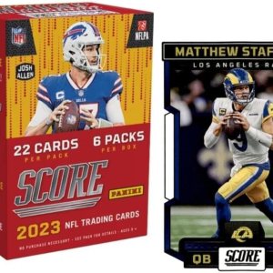 2023 Panini Score Football Blaster Box 6 Packs 132 Cards w 2023 Score Los Angeles Rams Team Set Gift Pack 2023 Panini Score Football Blaster Box 6 Packs 132 Cards w 2023 Score Los Angeles Rams Team Set Gift Pack