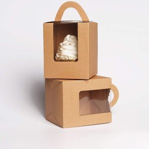 qiqee Cajas de magdalenas Kraft 60 paquetes individuales para cupcakes cajas desechables marrones individuales para cupcakes con ventana 3.6 x 3.6 x qiqee Cajas de magdalenas Kraft 60 paquetes individuales para cupcakes cajas desechables marrones individuales para cupcakes con ventana 3.6 x 3.6 x