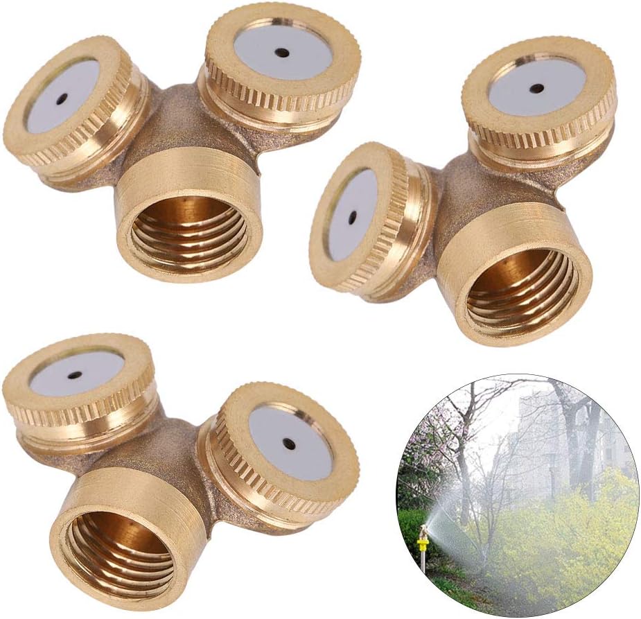 Fydun 3Pcs G12 D Garden Irrigation Sprinklers Copper Misting Sprayer Nozzle Wate Tools 3Pcs G12 D Garden for Family