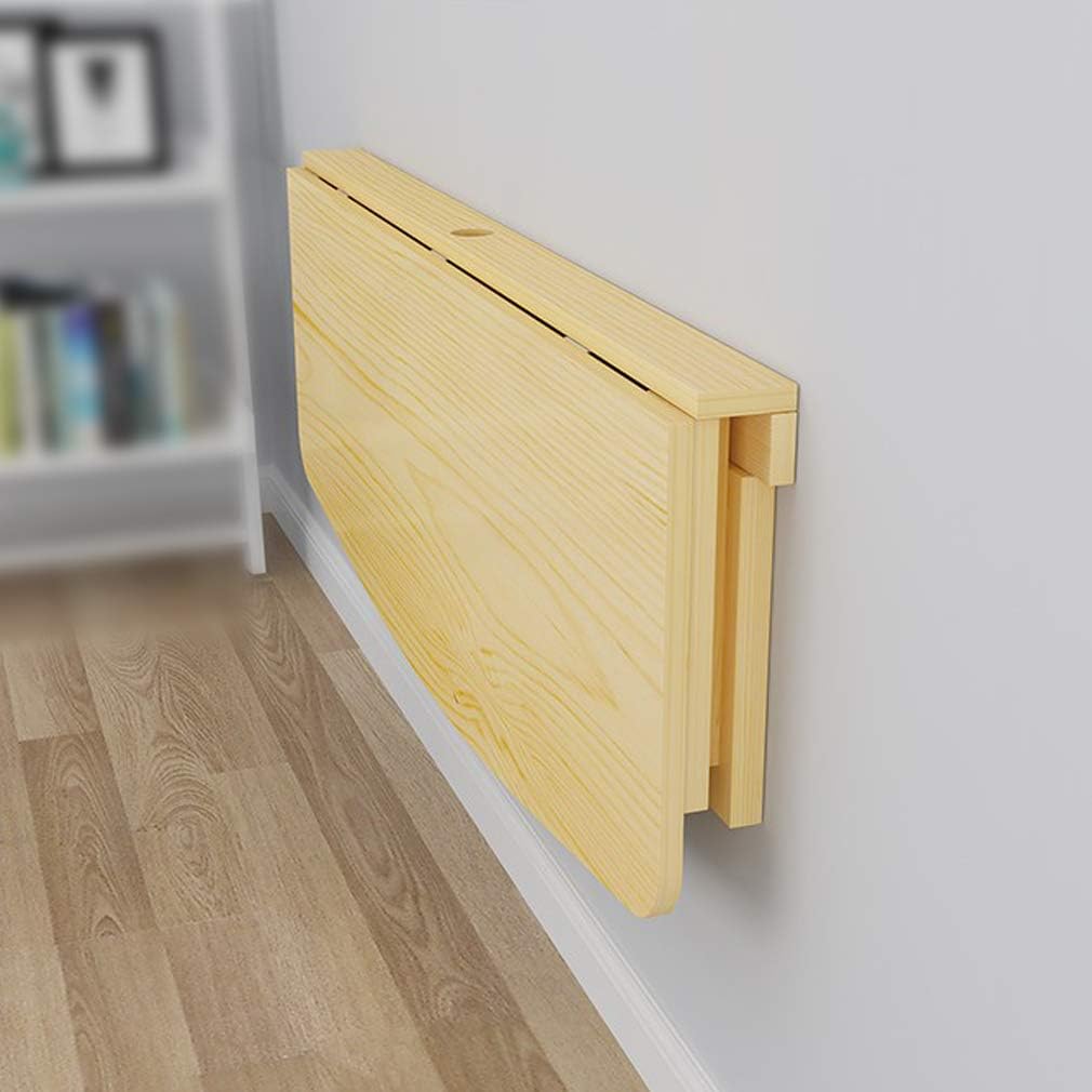 Mesa plegable de madera de pino maciza para niños, multifunción, mesa flotante para comedor, banco de trabajo, diseño de arco, con accesorios, color