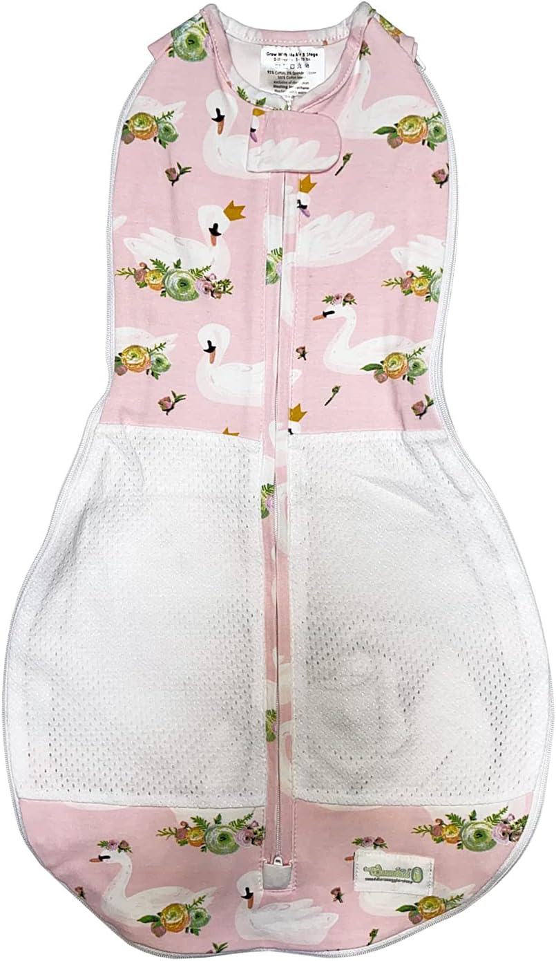 Woombie Grow with Me – Saco de dormir y manta para dormir, diseño de cisne princesa