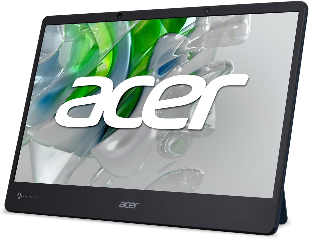 Acer Nitro SpatialLabs View ASV15-1B 15.6″ Ultra HD 3840 x 2160 Pantalla 3D estereoscópica portátil  Diseño ultra delgado  Seguimiento ocular para