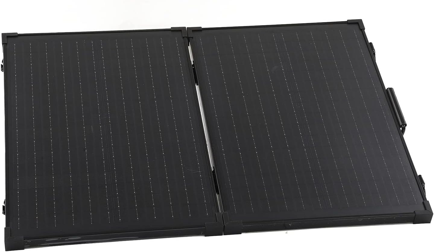 Camping Solar Panel, Solar Panel Kit Folding Portable Mono Solar Panel with Stand, Solar Battery Chargers & Charging Kits (100W)