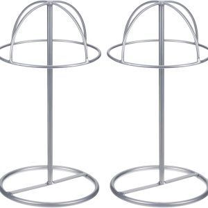 uxcell Soporte de exhibición de metal para sombreros, paquete de 2 unidades para sombrero de mesa y soporte para peluca para gorra de béisbol, uxcell Soporte de exhibición de metal para sombreros, paquete de 2 unidades para sombrero de mesa y soporte para peluca para gorra de béisbol,
