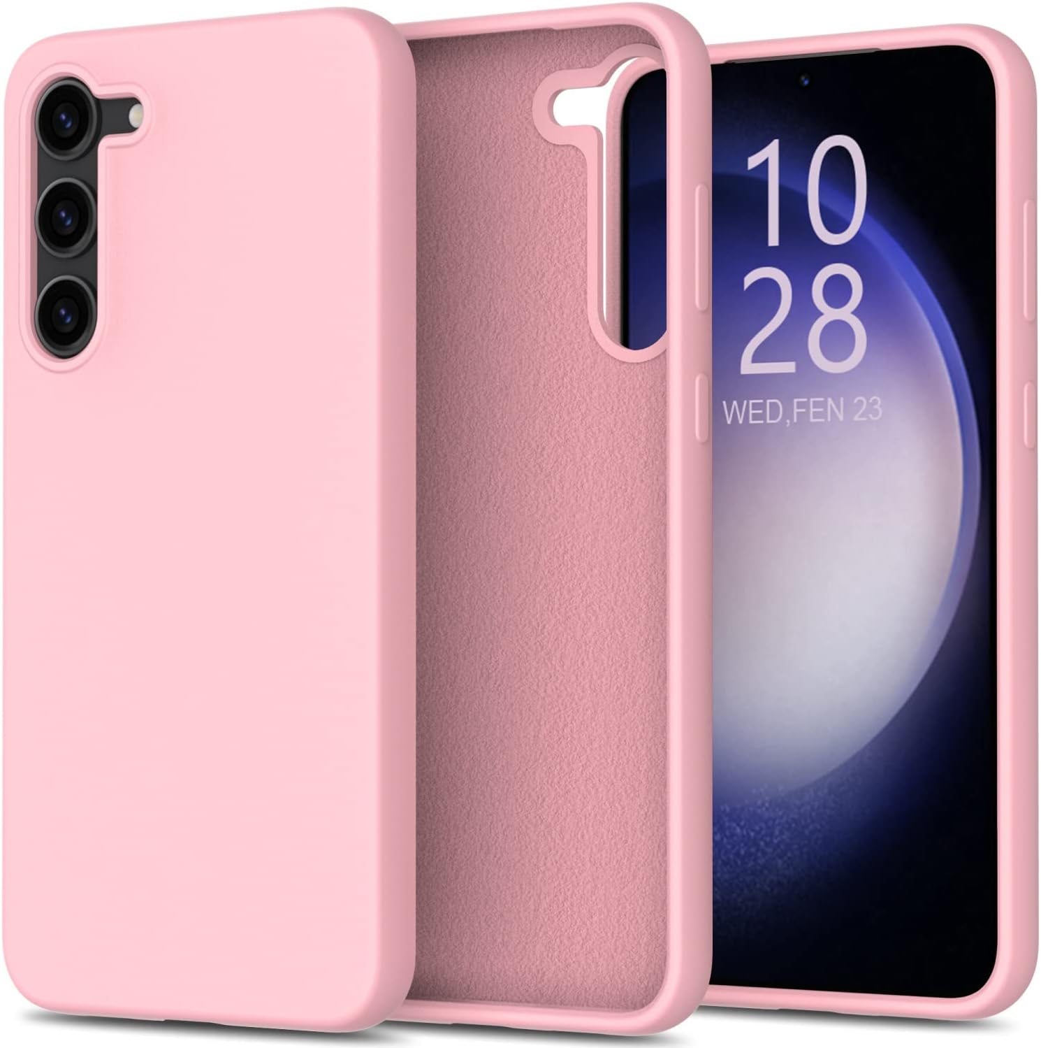 bemal Funda para Samsung Galaxy S23, ajuste delgado, ligera, suave y sedosa de silicona líquida, forro de microfibra a prueba de arañazos, diseñada