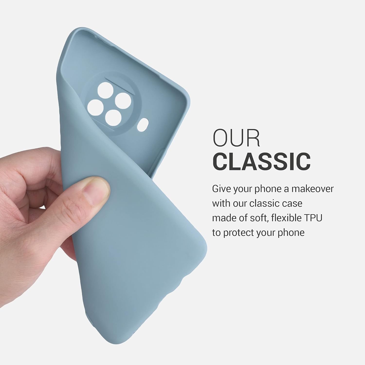 kwmobile Funda compatible con Xiaomi Mi 10T Lite – Funda protectora de silicona TPU suave y delgada – Piedra antigua