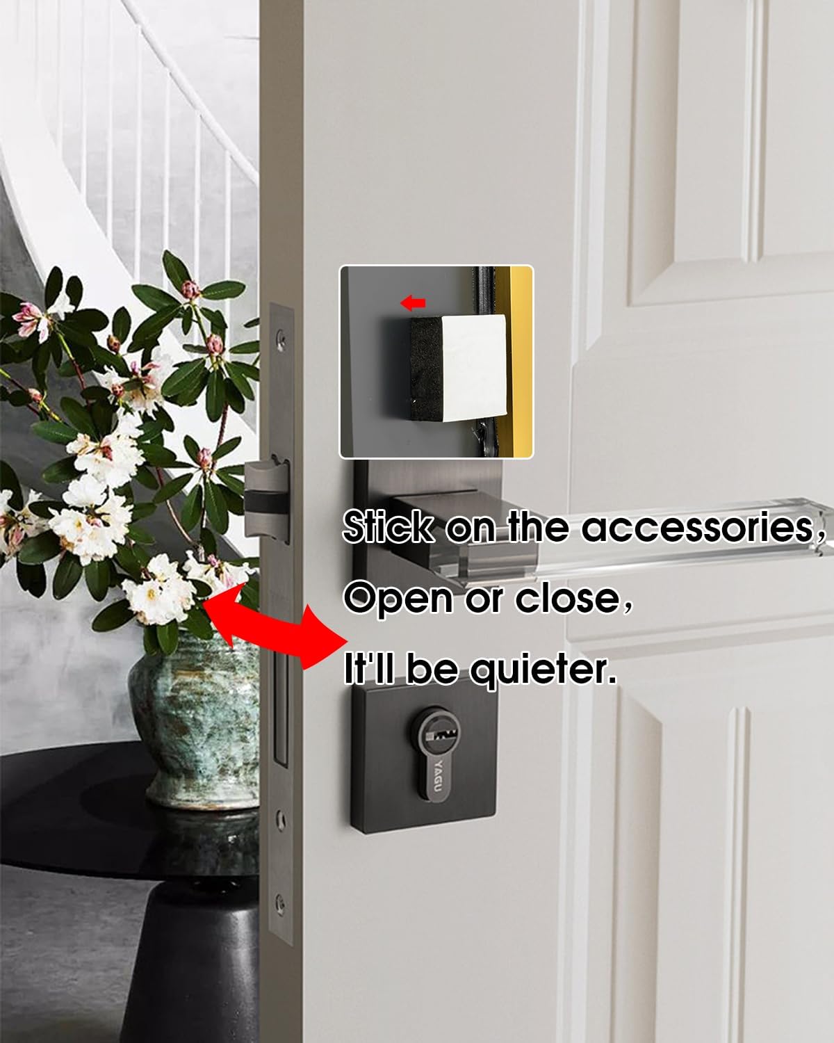 AyeWish Espejo de puerta, espejo de longitud completa sobre la puerta, espejo colgante de 14 x 48 pulgadas, espejo arqueado grande, para