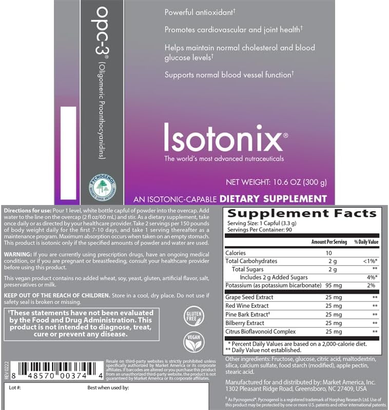 Isotonix Opc-3botella Individual10.6oz