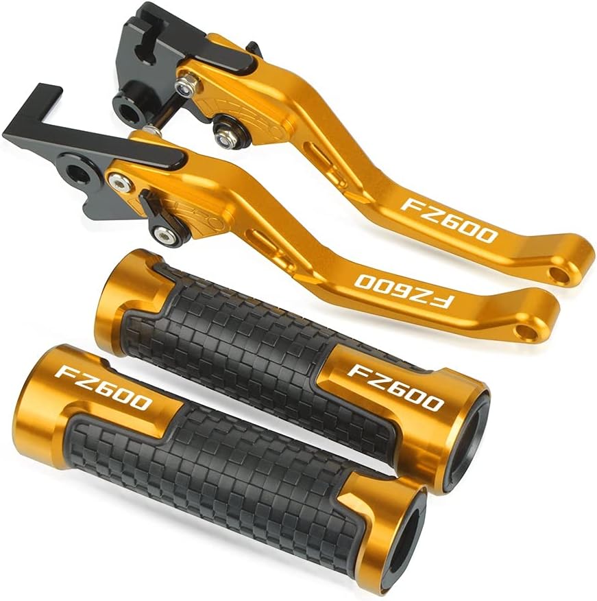 DOUKI Para Yamaha FZ600 1987 1989 1988 FZ 600 FZ600 empuñaduras de motocicleta Manillar CNC Aluminio ajustable Palancas de embrague de freno Palanca
