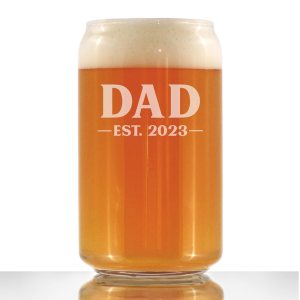 Dad Est 2023 – New Father Beer Can Pint Glass Gift for First Time Parents – Bold 16 Oz Glasses Dad Est 2023 – New Father Beer Can Pint Glass Gift for First Time Parents – Bold 16 Oz Glasses