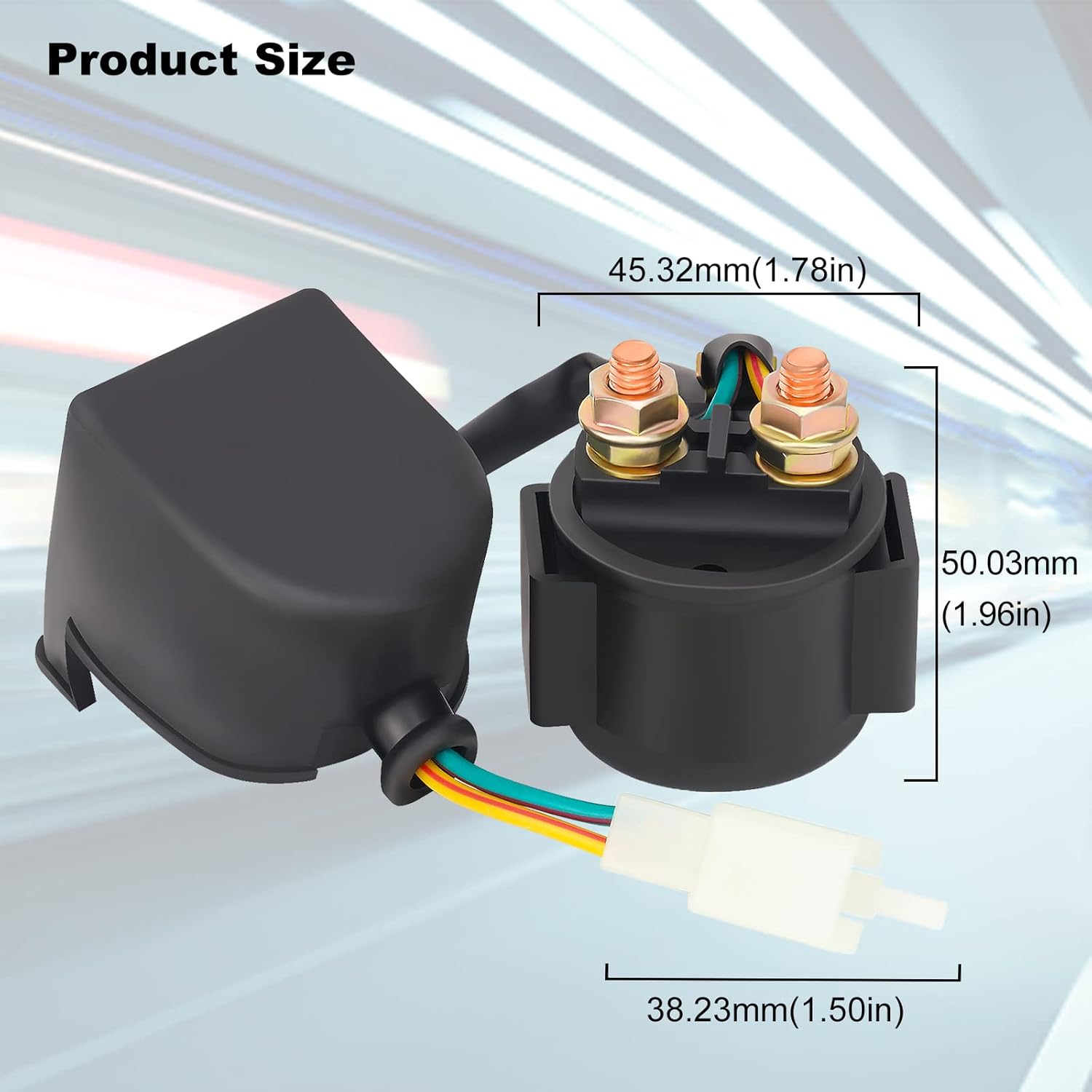 Relé solenoide de arranque para motor GY6 de 4 tiempos, 50 cc, 70 cc, 90 cc, 100 cc, 150 cc, 200 cc, 250 cc, ATV, scooters, Go Kart Dne Buggys, Quad