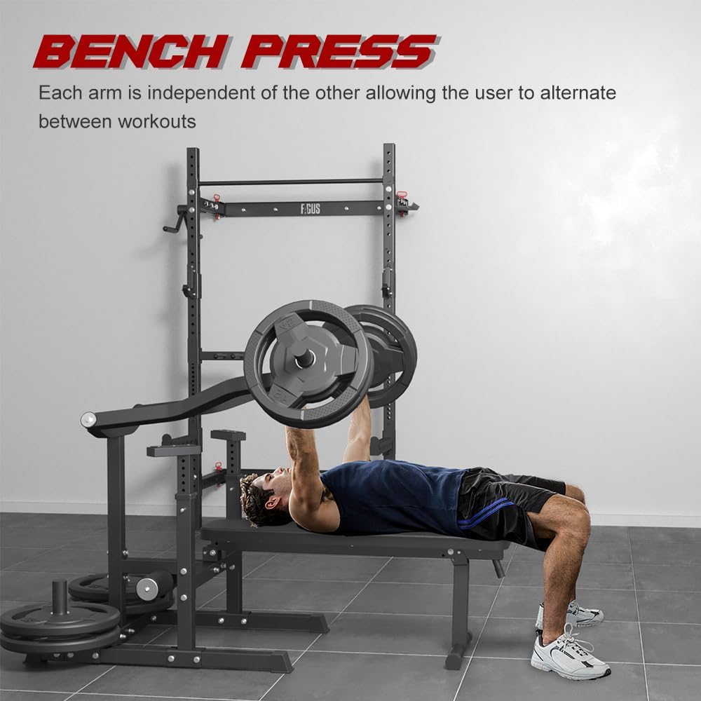 Máquina de prensa de pecho de banco de pesas con 7 posiciones ajustables, inclinación plana para entrenamientos de brazos y abdominales