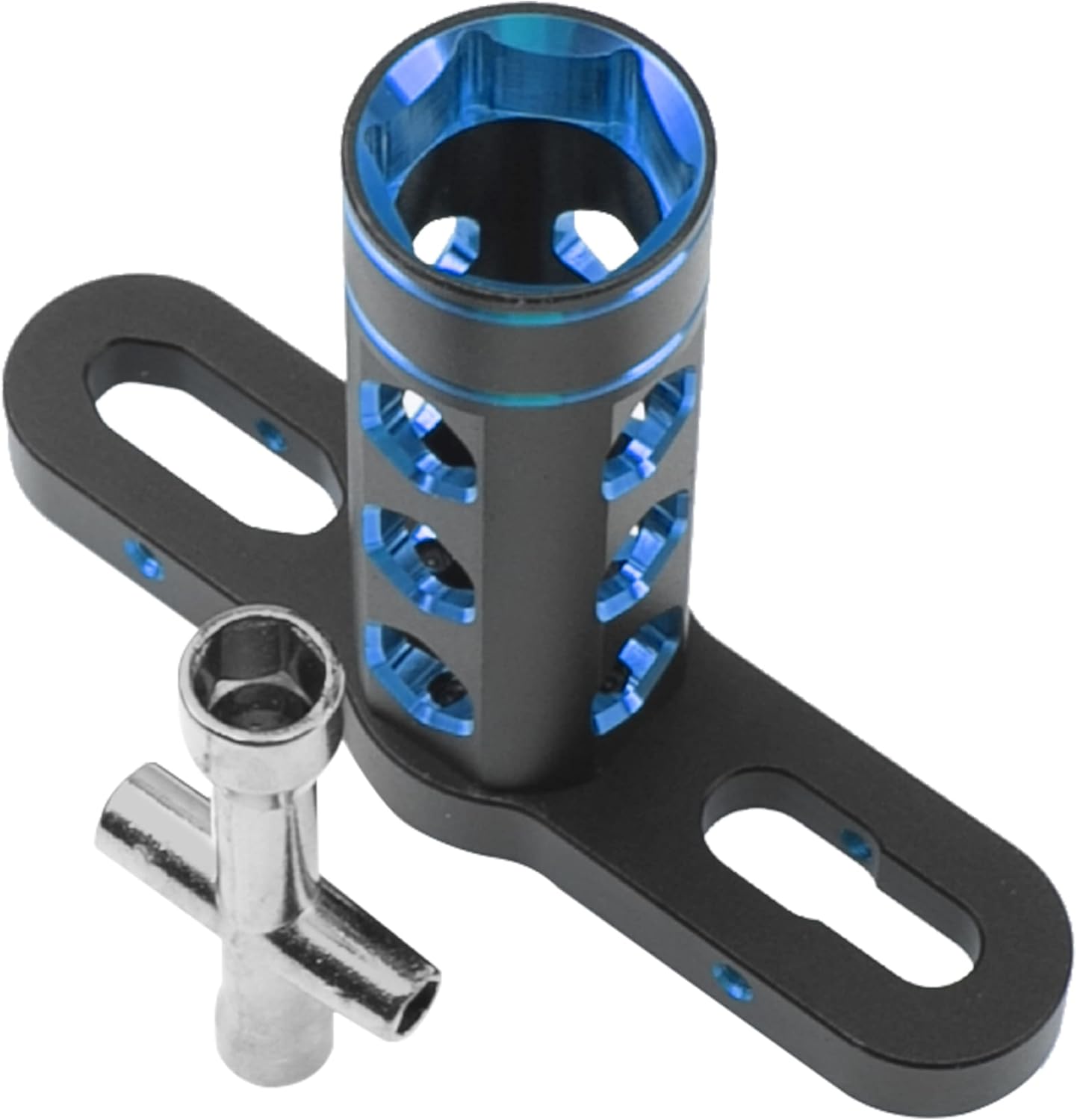 Herramienta de automóvil RC de 0.669in Llave de rueda hexagonal con llave de enchufe hexagonal de 0.157in, 0.197in, 0.217in, 0.276in, compatible con