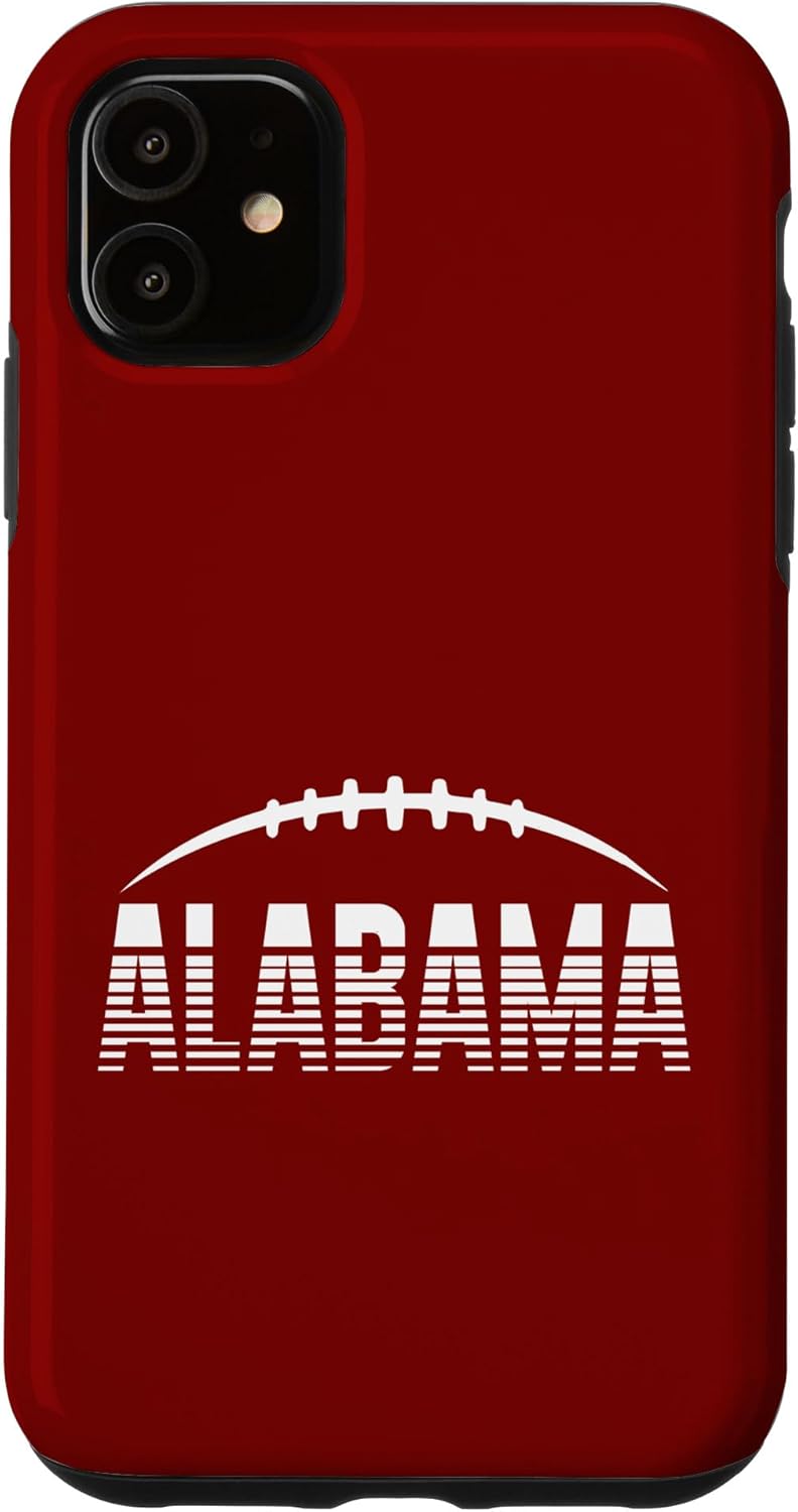 Funda para iPhone 11 Retro Alabama Football Fan Gear para hombres, mujeres y niños