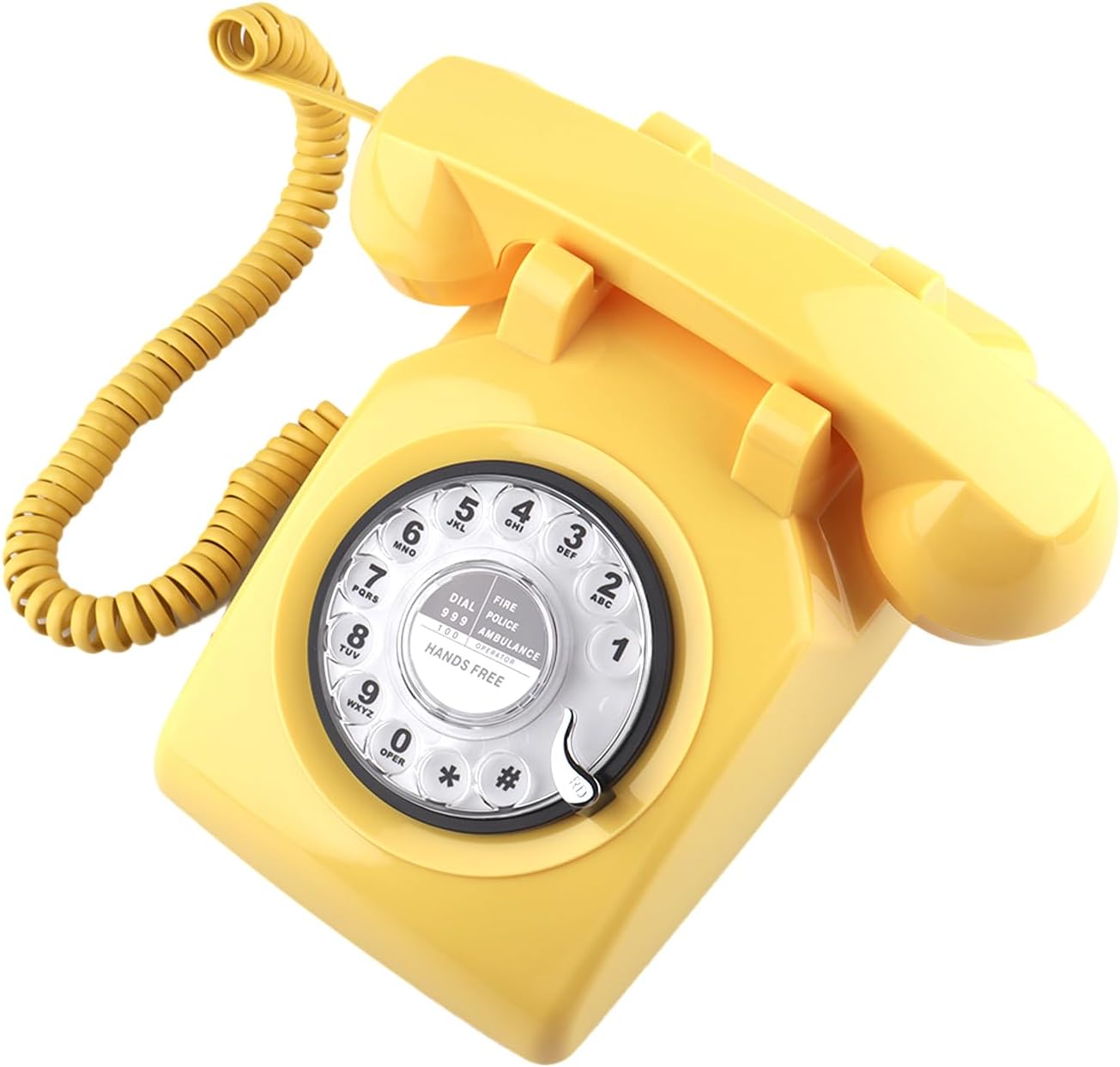 Teléfono retro, teléfono fijo clásico, teléfono vintage antiguo con cable con función de redireccionamiento, para decoración del hogar y oficina,