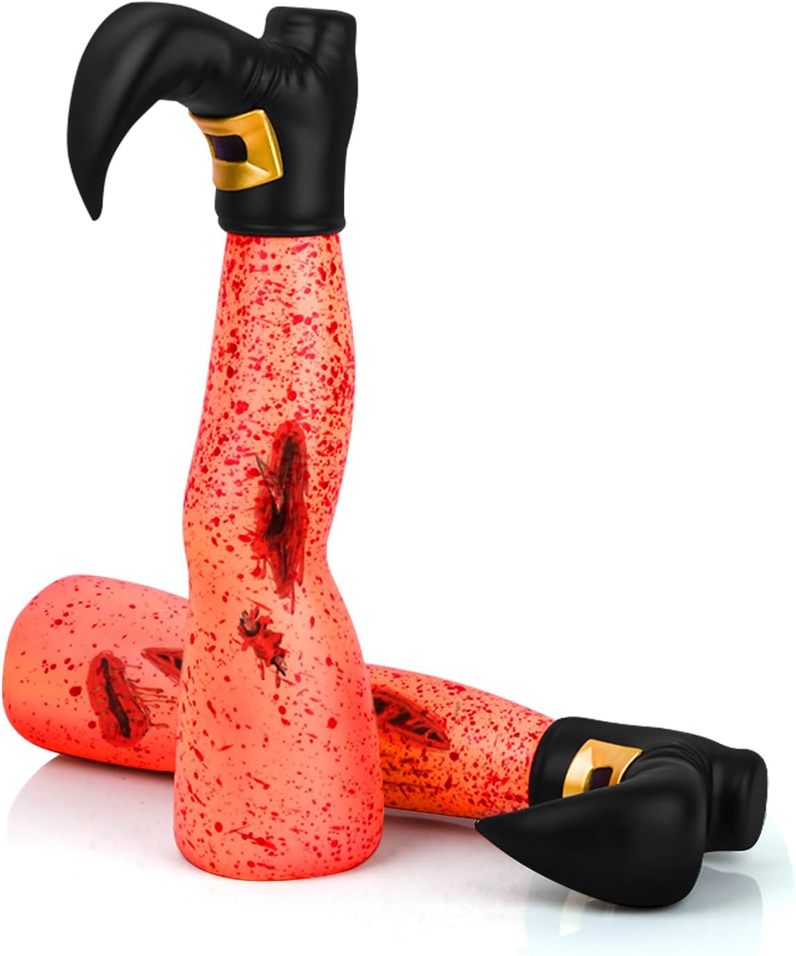 Blood Props – Pollo falso con bufanda para patio, 15.7 pulgadas, decoración de pollo navideño