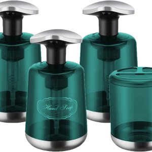 Botellas reutilizables de champú y acondicionador, etiquetas fáciles de leer, dispensador de botellas para champú, acondicionador, gel de baño, Botellas reutilizables de champú y acondicionador, etiquetas fáciles de leer, dispensador de botellas para champú, acondicionador, gel de baño,