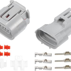 X AUTOHAUX 1 Unidades 3 Pin TS Alternador Conector Adaptador Macho y Hembra Plug Clip Kit Reemplazo Para Toyota X AUTOHAUX 1 Unidades 3 Pin TS Alternador Conector Adaptador Macho y Hembra Plug Clip Kit Reemplazo Para Toyota