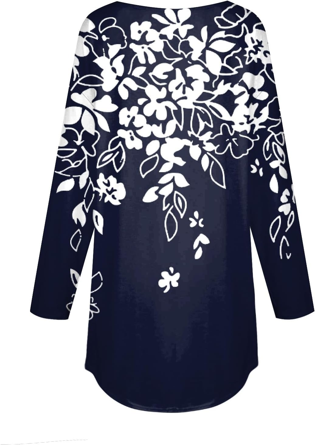 Lindas camisetas para mujer, blusas de ejercicio de otoño, manga larga, cuello redondo, camisas casuales de invierno, étnicas y florales, sudaderas