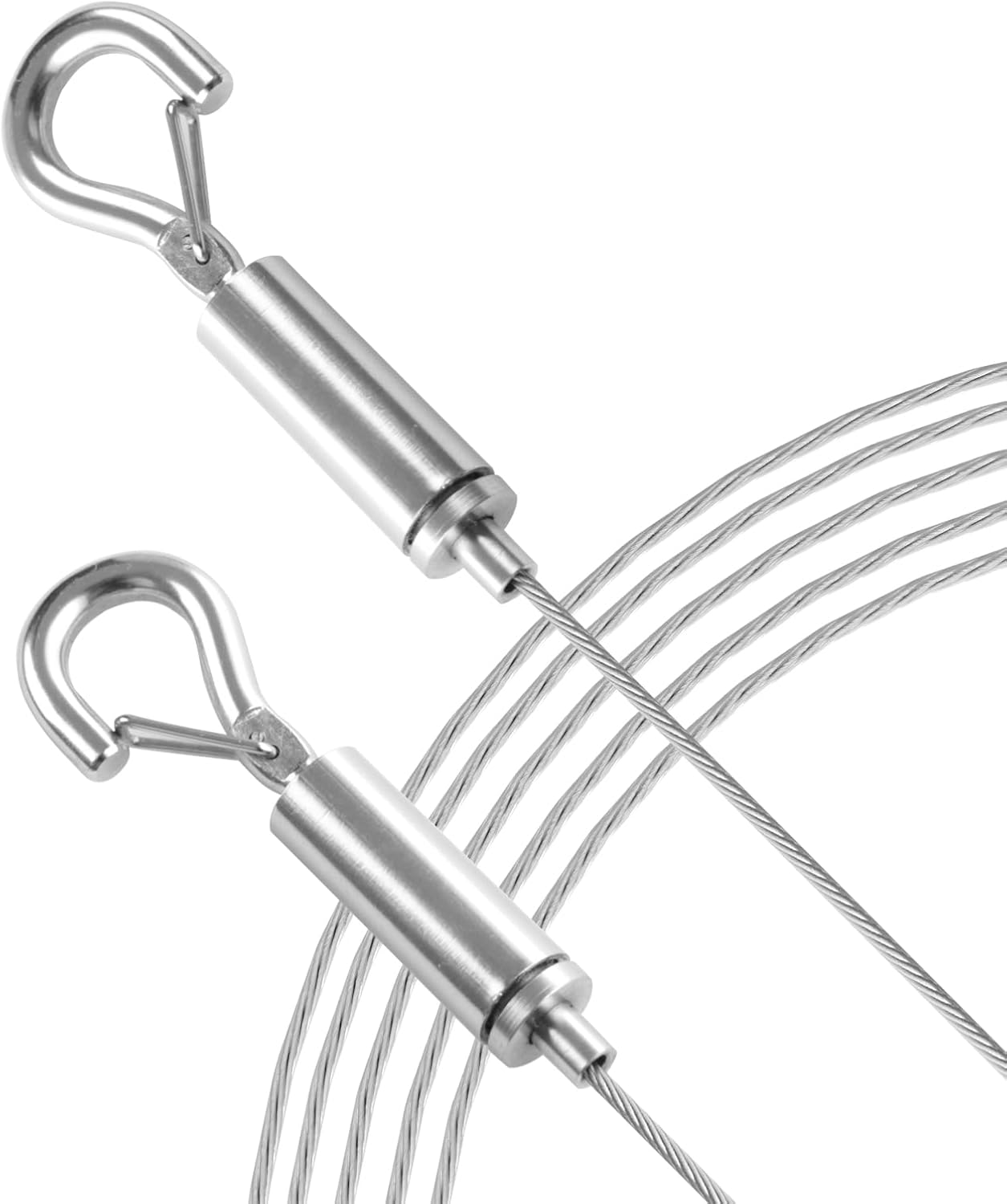 Kit de alambre ajustable para colgar cuadros, 78.7 pulgadas, 6.5 pies, longitud total de 6.6 ft, cuerda para colgar marco de espejo resistente,