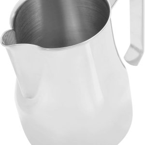 Jarra de espuma de leche de 25.4 fl oz25 oz, jarra de café de acero inoxidable, olla de espuma de leche, arte latte, barista, jarra de vapor Jarra de espuma de leche de 25.4 fl oz25 oz, jarra de café de acero inoxidable, olla de espuma de leche, arte latte, barista, jarra de vapor