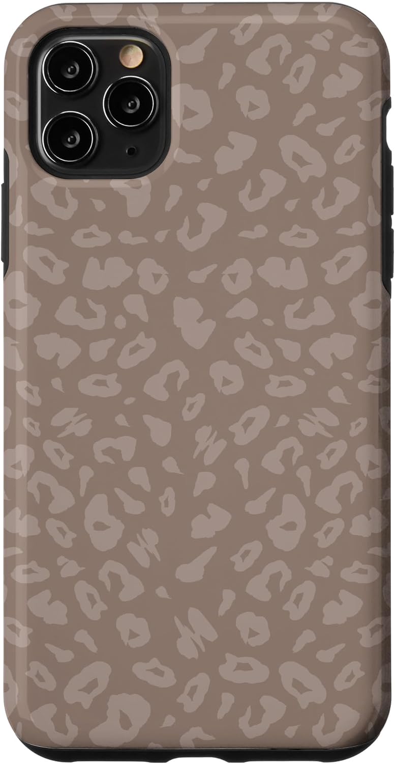 Funda para iPhone 11 Pro Max Neutral Tan – Elegante diseño de leopardo con estampado animal
