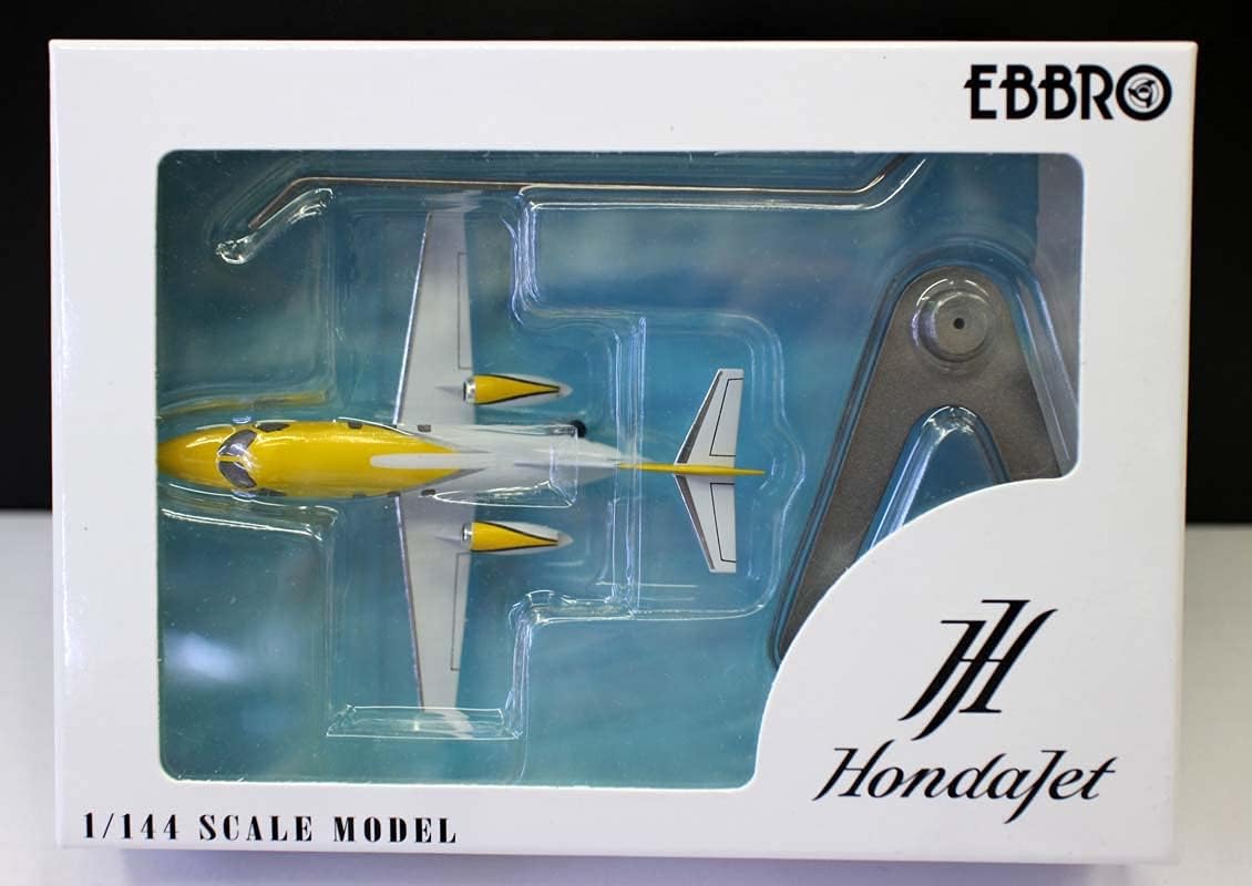 Ebbro para Hondajet Private Business Jet Yellow 1144 fundido a presión Avión Modelo Avión