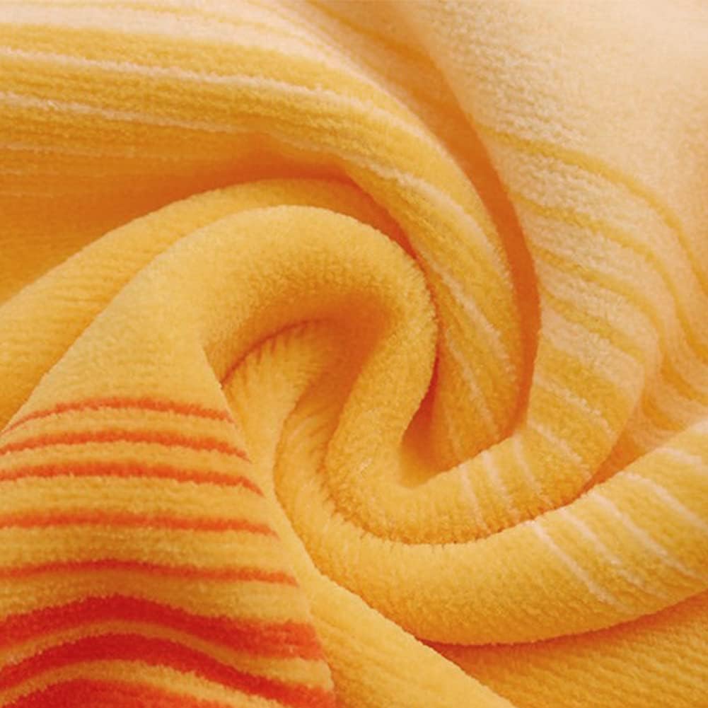 Pidada Juego de 4 toallas de mano con patrón de rayas, 100% algodón, suaves toallas decorativas para baño, 13.8 x 29.5 pulgadas (naranja)