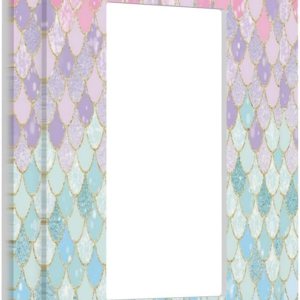 Coloridas escamas de sirena de 1 cuadrilla, placa de interruptor de luz basculante de 1 banda, bonita cubierta de pared azul para decoración de Coloridas escamas de sirena de 1 cuadrilla, placa de interruptor de luz basculante de 1 banda, bonita cubierta de pared azul para decoración de