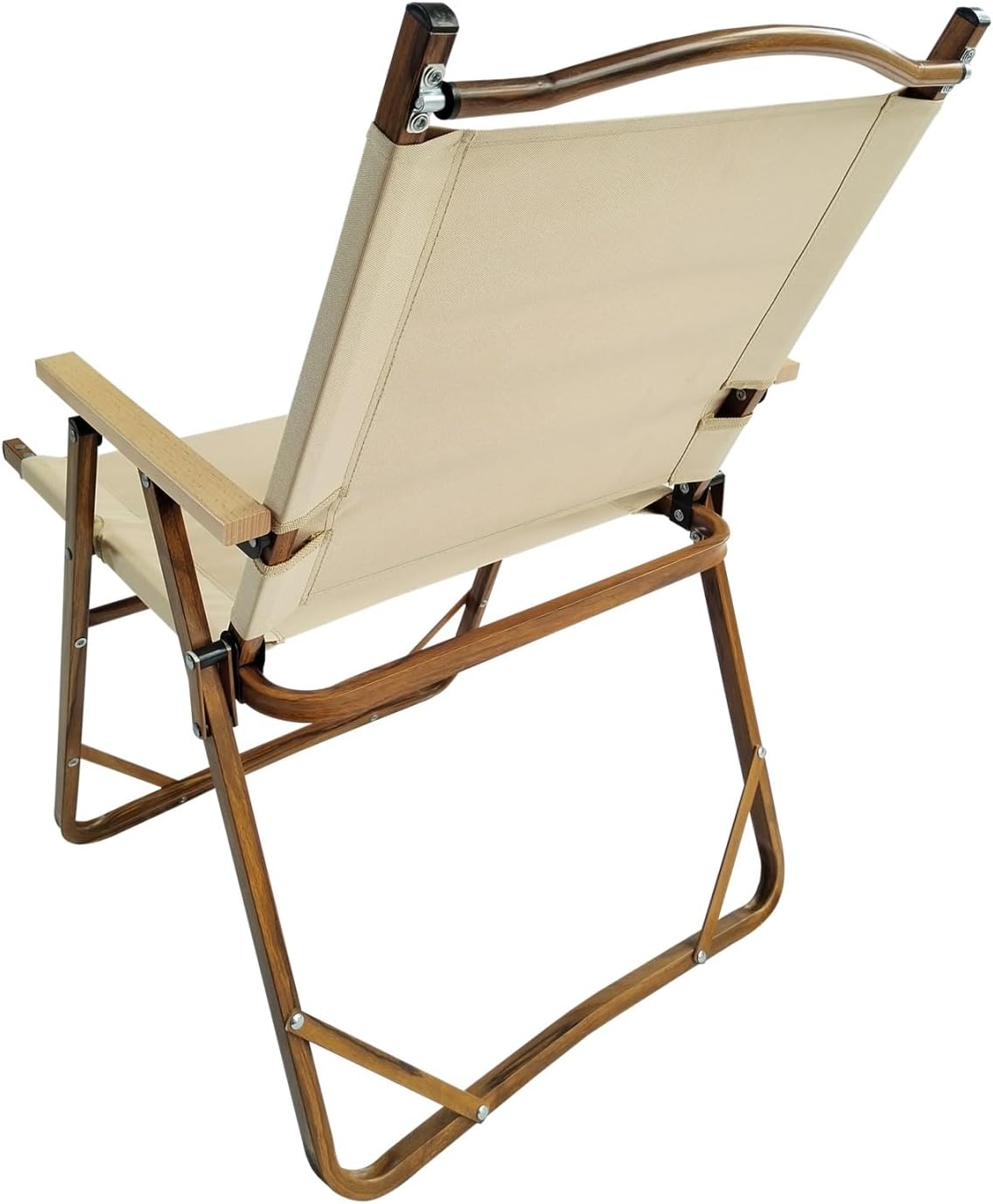 Juego de 4 sillas plegables para camping, cómoda silla de césped, silla de campamento al aire libre para adultos, silla portátil para camping,