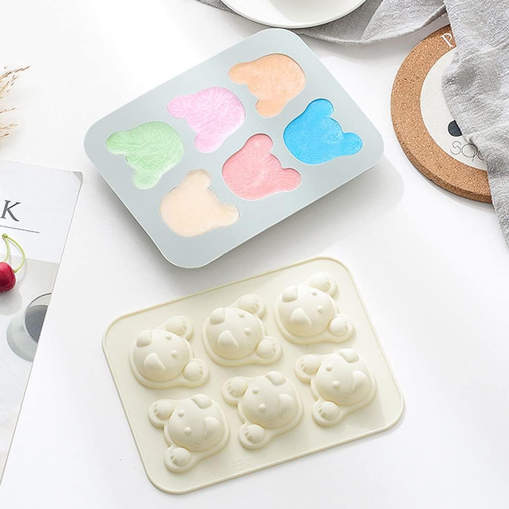 Molde de silicona para cubitos de hielo con forma de gato, 4 piezas de molde para hacer dulces para gatos, moldes novedosos de silicona para gatos,