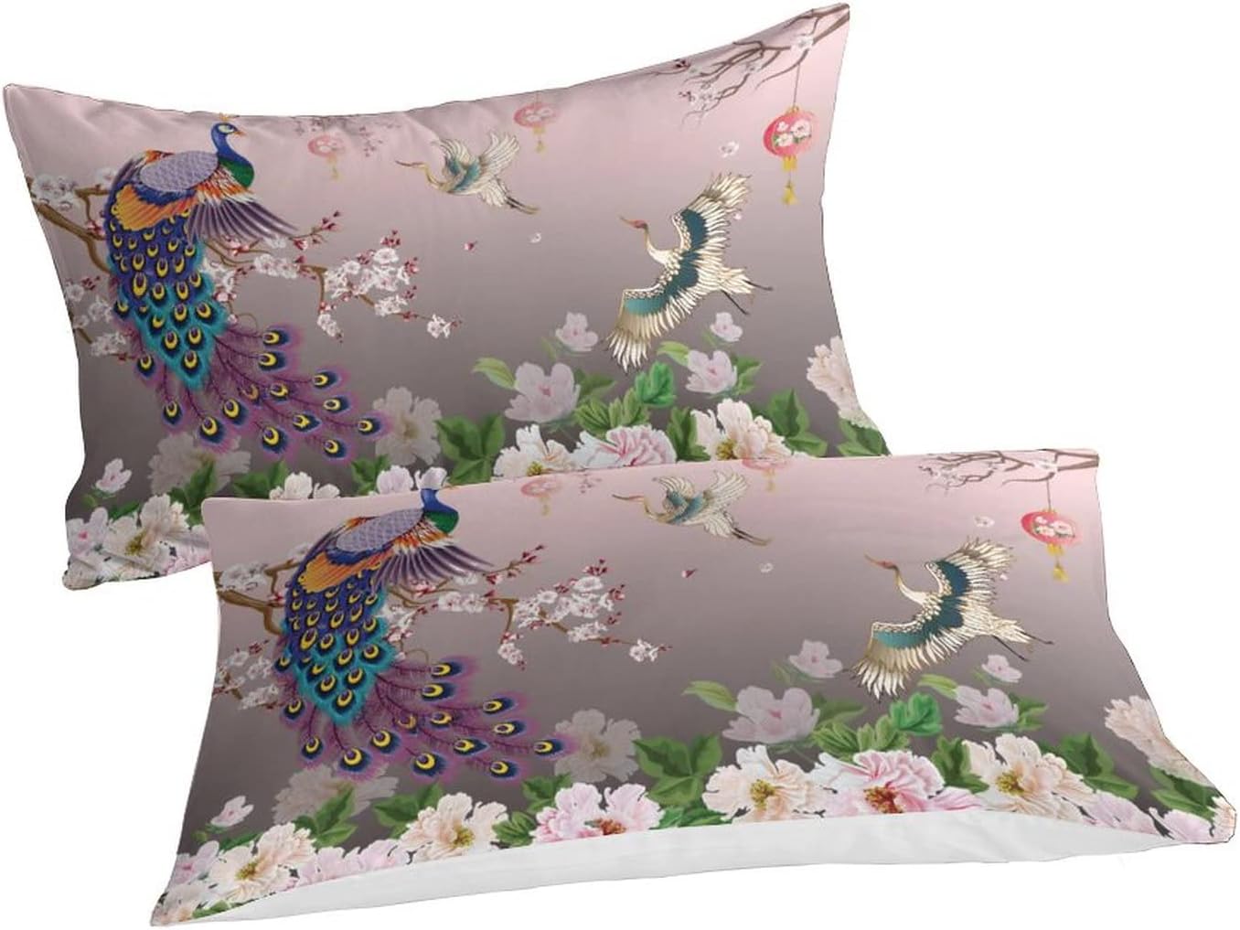 Juego de ropa de cama de pavo real, hermoso juego de ropa de cama de animales, decoración de habitación para niños y niñas, juego de microfibra