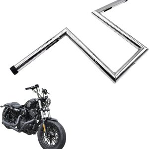 HTTMT HB08 – Manillar de 1 pulgada para de bicicleta con barras de 8 pulgadas y 4 pulgadas de extensión, con gancho en Z, compatible con XL HTTMT HB08 – Manillar de 1 pulgada para de bicicleta con barras de 8 pulgadas y 4 pulgadas de extensión, con gancho en Z, compatible con XL