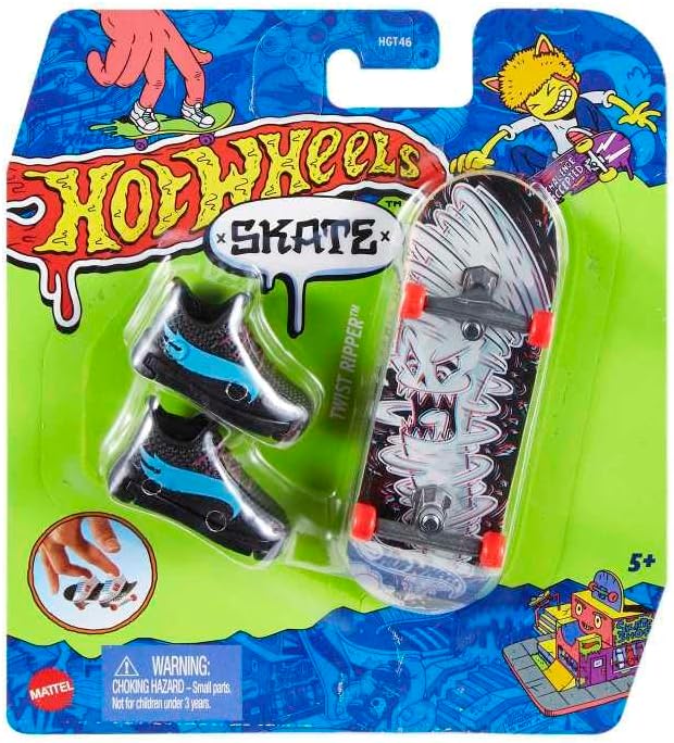 Fingerskate Tony Hawk HNG40 – Juego de 1 patineta de dedo + 1 par de zapatillas de deporte, color negro