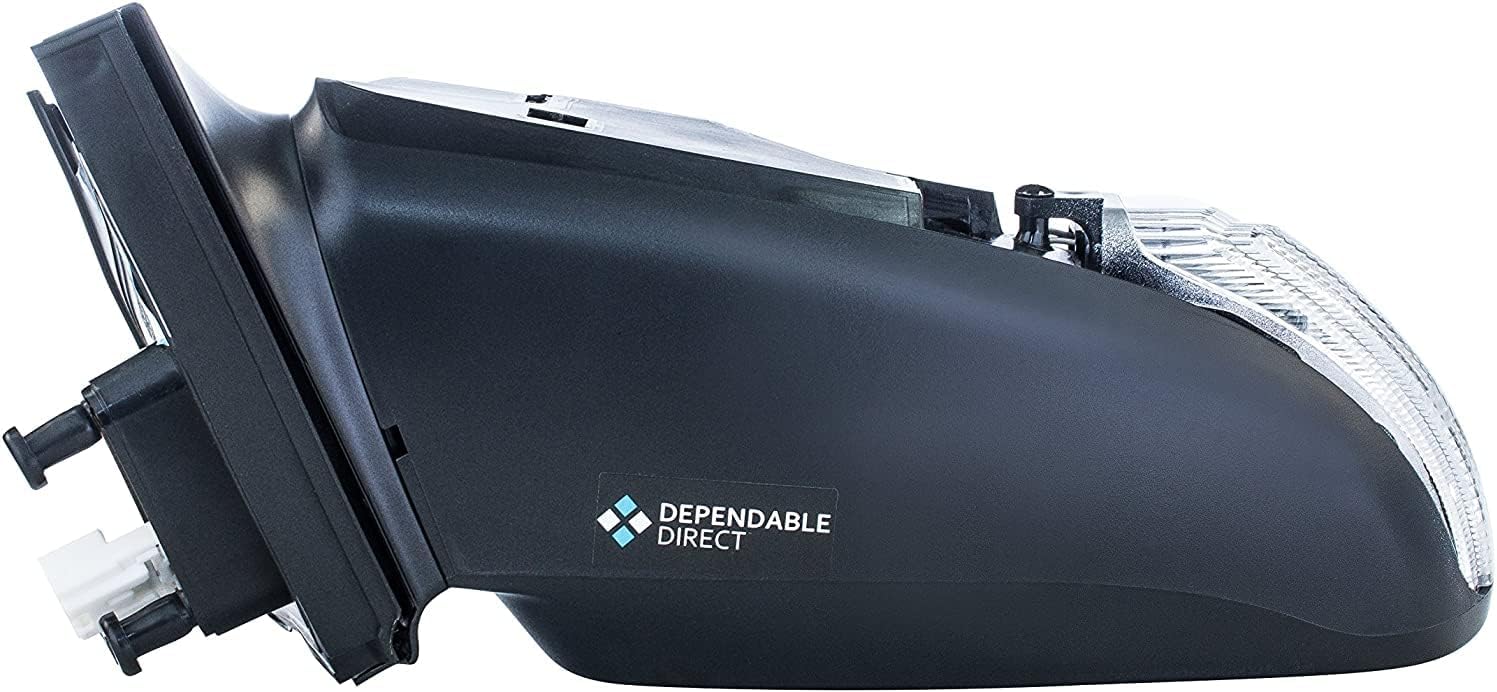 Dependable Direct Espejo lateral del conductor compatible con Scion tC 2005-2010, sin pintar, no calentado, no plegable, funciona con energía,
