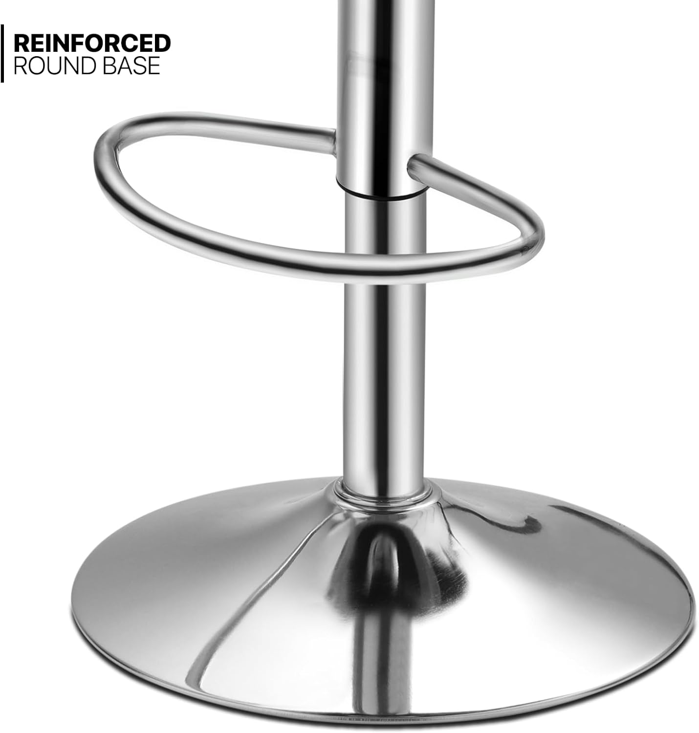 MoNiBloom Taburete para encimera de cocina, Taburetes de bar giratorios ajustables en altura, Taburetes de barra de mostrador de cocina de cuero PU