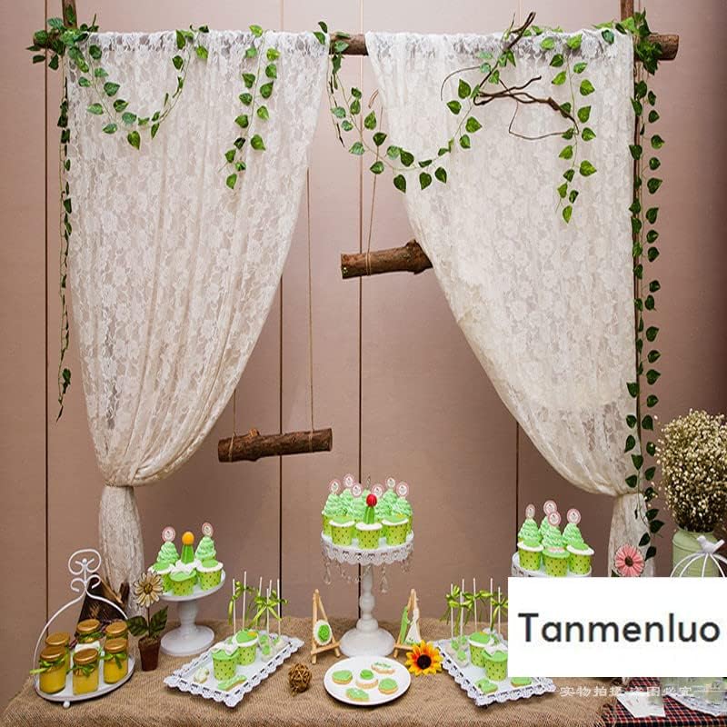 MDS – Paquete de 10 yardas de tela de encaje Raschel sólida, perno de tela de encaje vintage para vestido de novia, moda, manualidades,