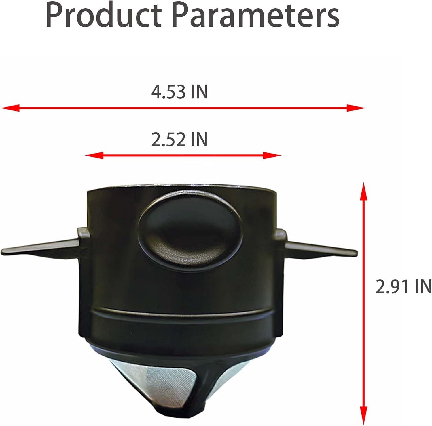 Gotero de café para verter sobre café, filtros de café reutilizables de acero inoxidable, filtro de café de campamento fácil de limpiar, cafetera de
