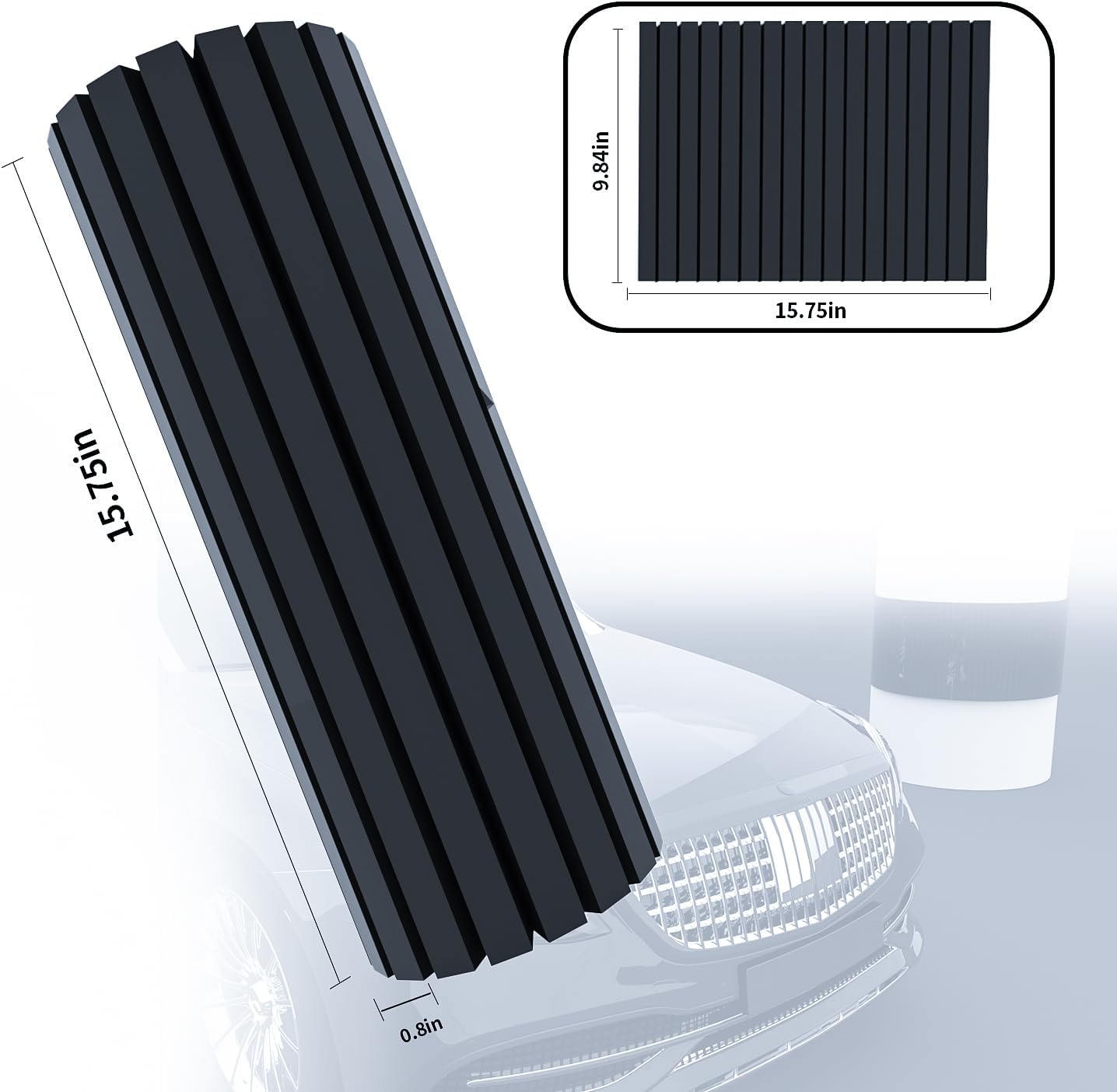 Garage Smith GWP08 – Protector de pared de espuma para pared de garaje, protector de esquina para estacionamientos, protector de borde de pared,