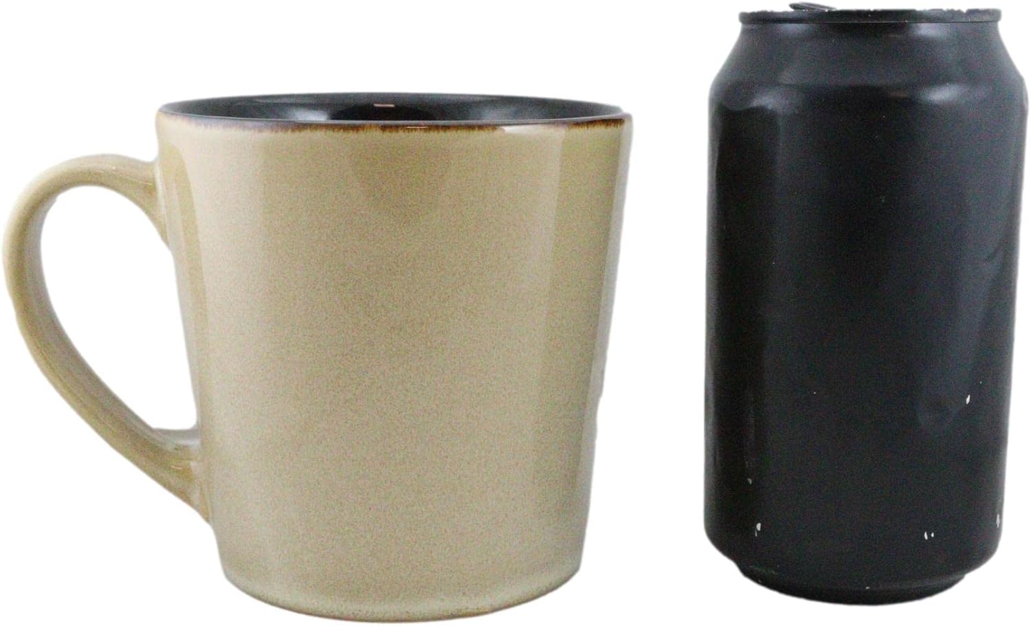 Ebros Gift Rustic Emperor – Vajilla o vajilla de cerámica de cerámica para cocina y comedor (paquete de 2 tazas de café para bebidas de 16 onzas)