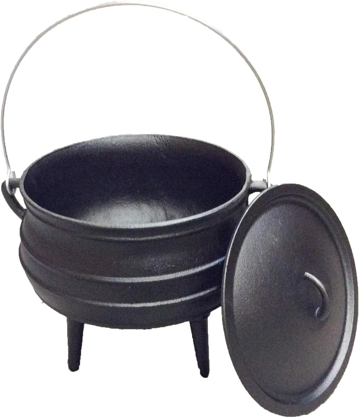 Cuisiland Olla Potjie de hierro fundido, olla de camping, olla de Sudáfracan para jardín al aire libre (10QT)