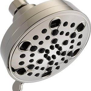 Delta Faucet 52638-PN20-PK – Cabezal de ducha contemporáneo H2OKinetic de 5 ajustes, níquel pulido Delta Faucet 52638-PN20-PK – Cabezal de ducha contemporáneo H2OKinetic de 5 ajustes, níquel pulido