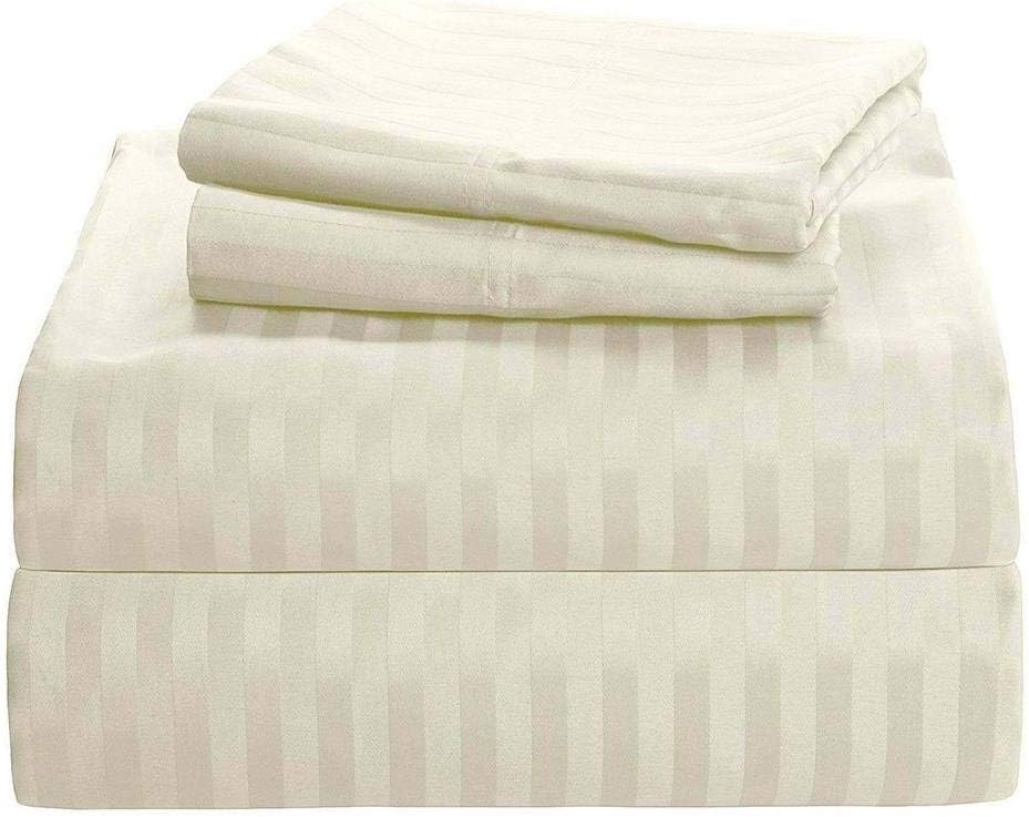 Sábanas 100% de algodón egipcio para cama tamaño Queen, 400 hilos de algodón de fibra larga, sábanas refrescantes de satén, tamaño Queen, bolsillo